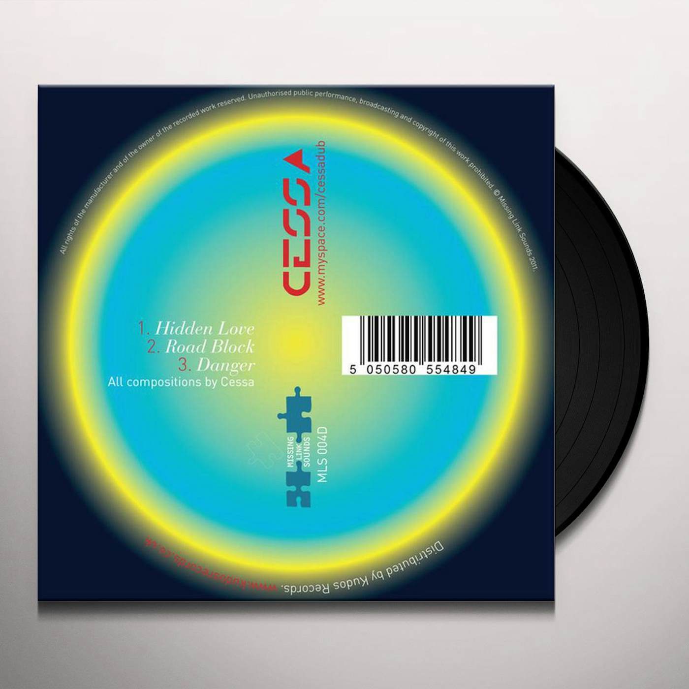 Cessa HIDDEN LOVE/ROADBLOCK Vinyl Record - UK Release