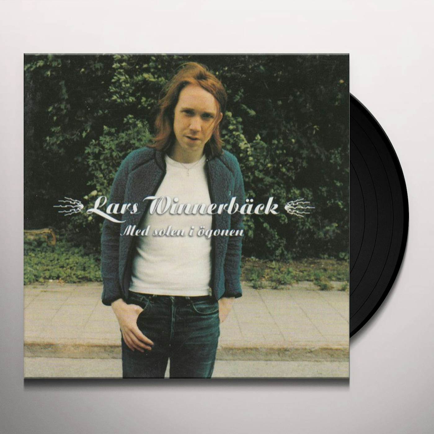 Lars Winnerbäck MED SOLEN I OGONEN Vinyl Record - Sweden Release