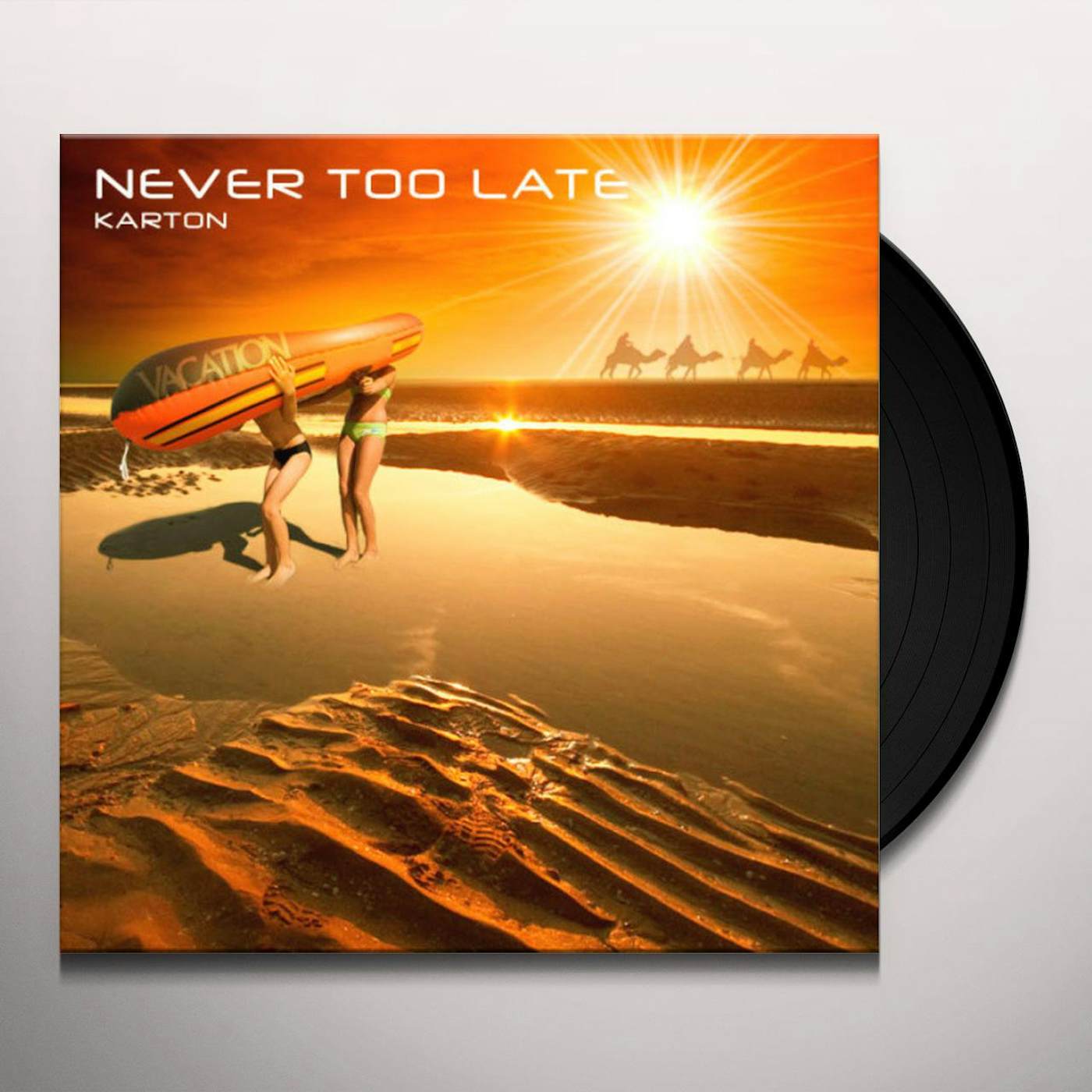 karTON NEVER TOO LATE Vinyl Record - UK Release
