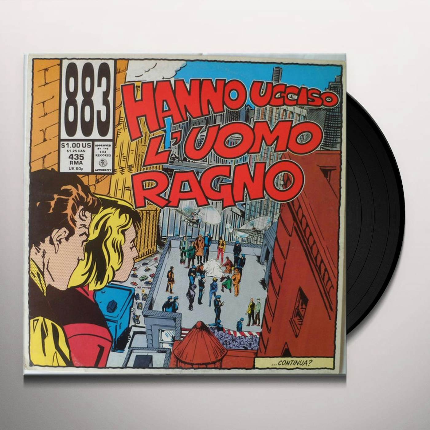 883 HANNO UCCISO L'UOMO RAGNO Vinyl Record - Italy Release
