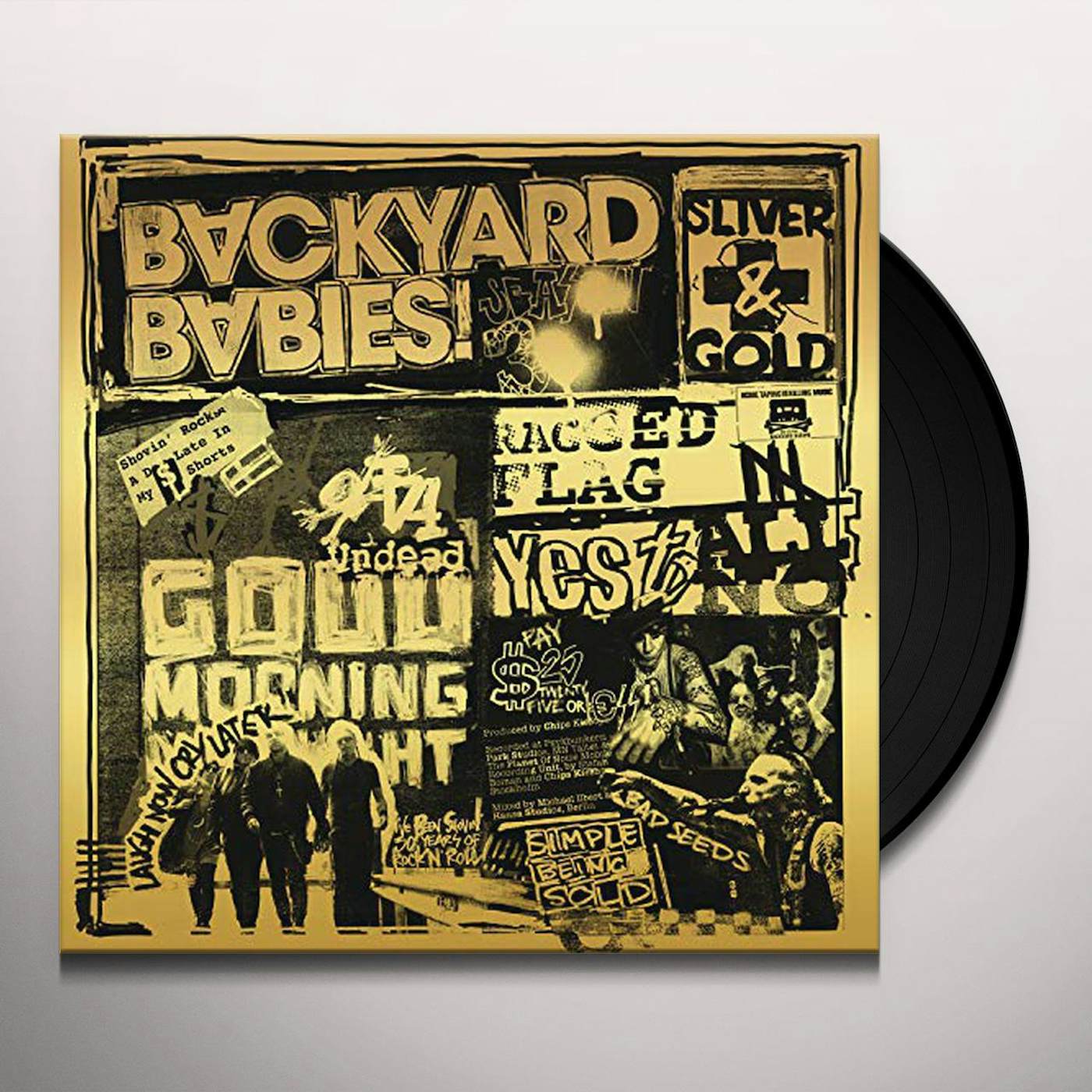 Backyard Babies Sliver And Gold Vinyl Record