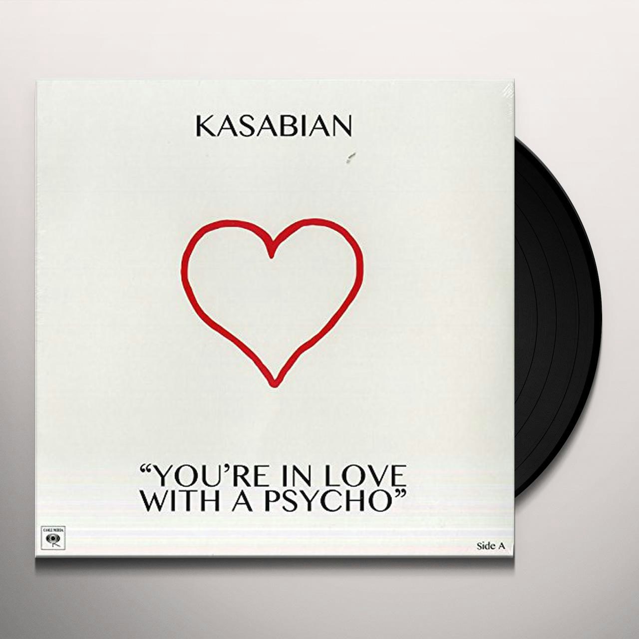 Kasabian YOU'RE IN LOVE WITH A PSYCHO Vinyl Record 10 Inch Single, Italy Release Kasabian YOU'RE IN LOVE WITH A PSYCHO Vinyl Record 10 Inch Single, Italy Release