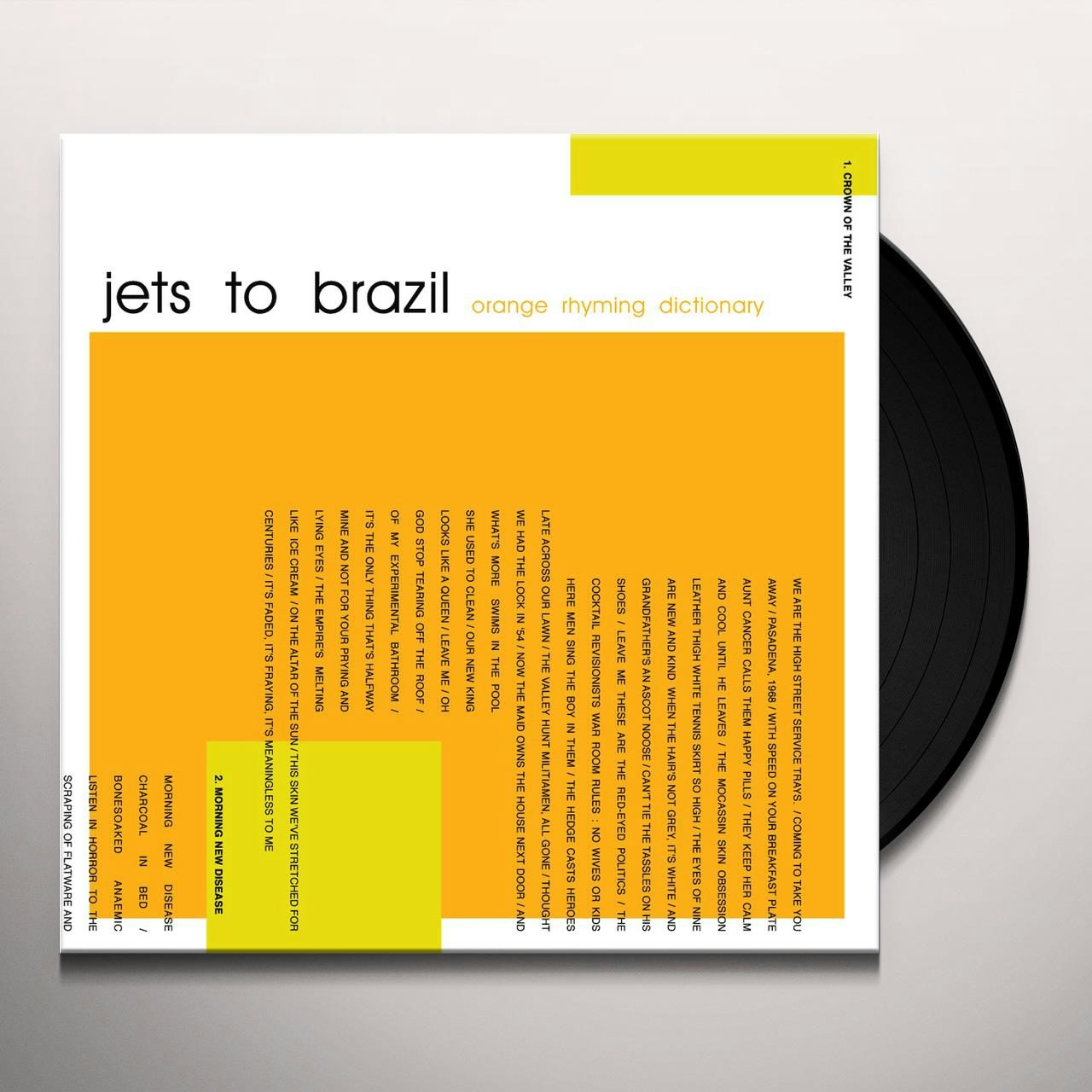 Jets To Brazil Orange Rhyming Dictionary Vinyl Record