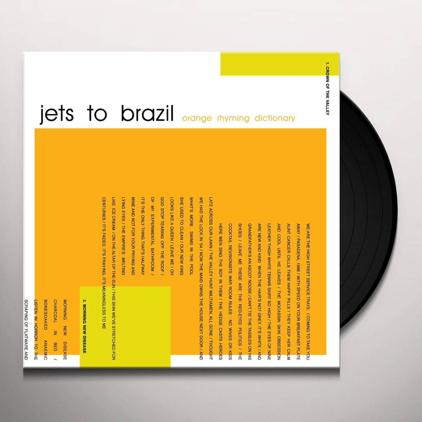 Jets To Brazil Orange Rhyming Dictionary Vinyl Record