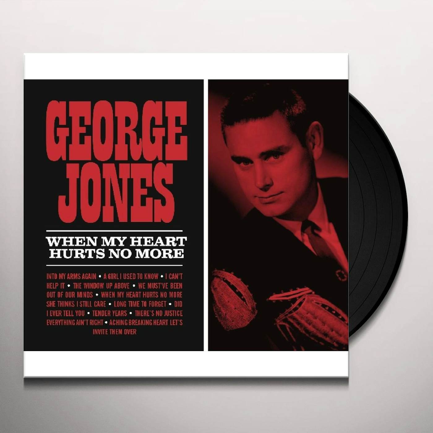 George Jones WHEN MY HEART HURTS NO MORE Vinyl Record
