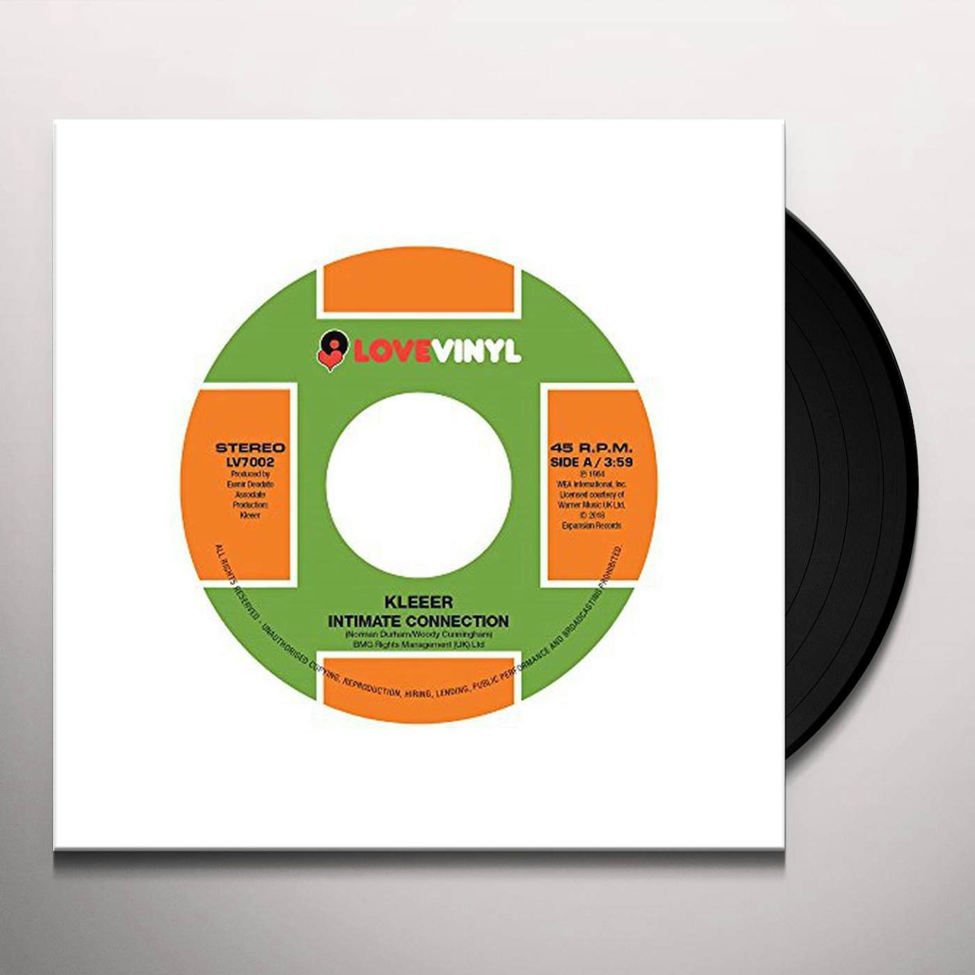 Kleeer INTIMATE CONNECTION / TONIGHT Vinyl Record