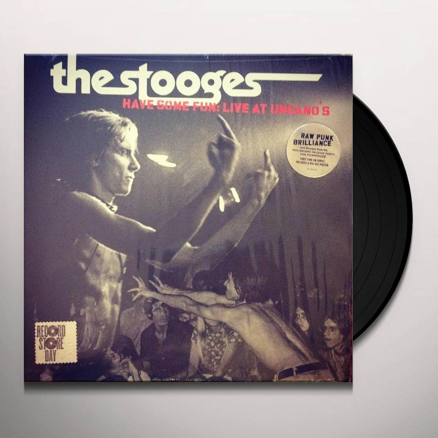 The Stooges HAVE SOME FUN: LIVE AT UNGANO'S (BLACK & WHITE SPLATTERED VINYL) Vinyl Record