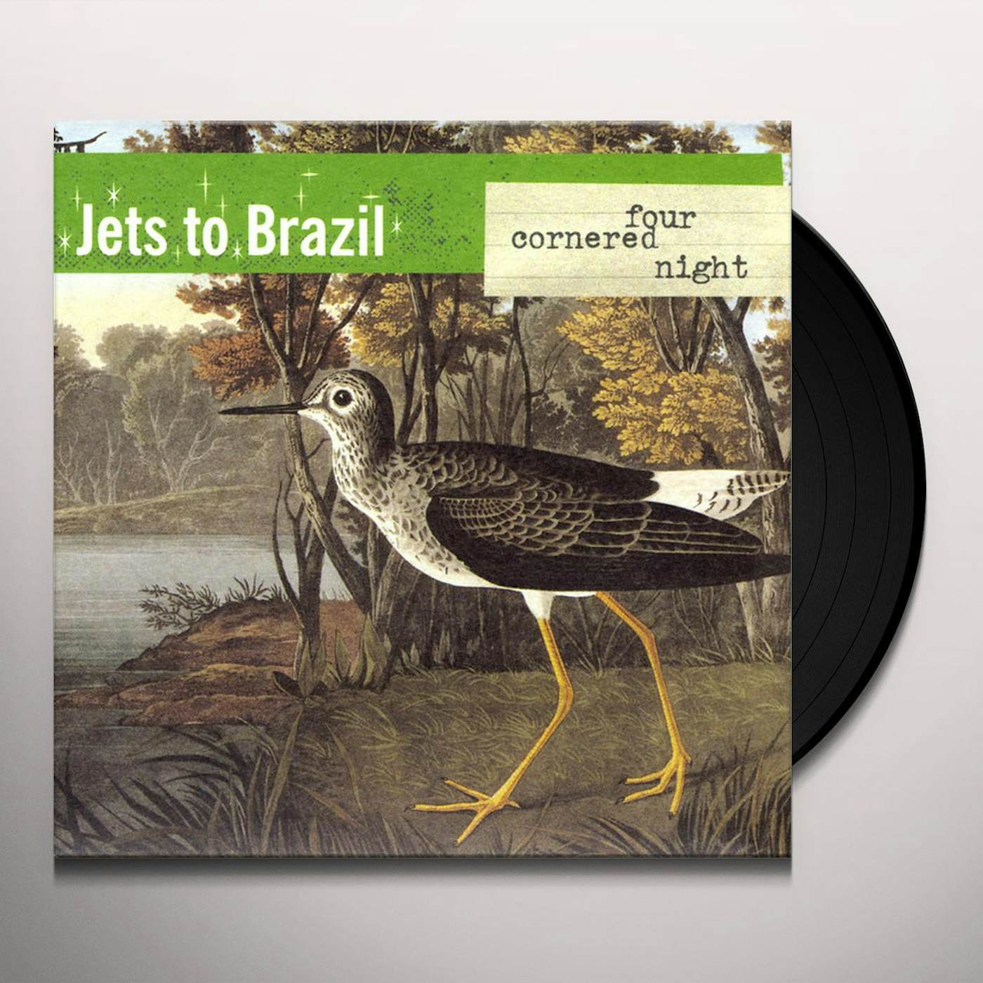 Jets To Brazil FOUR CORNERED NIGHT (TRANS CLR W BLACK) Vinyl Record