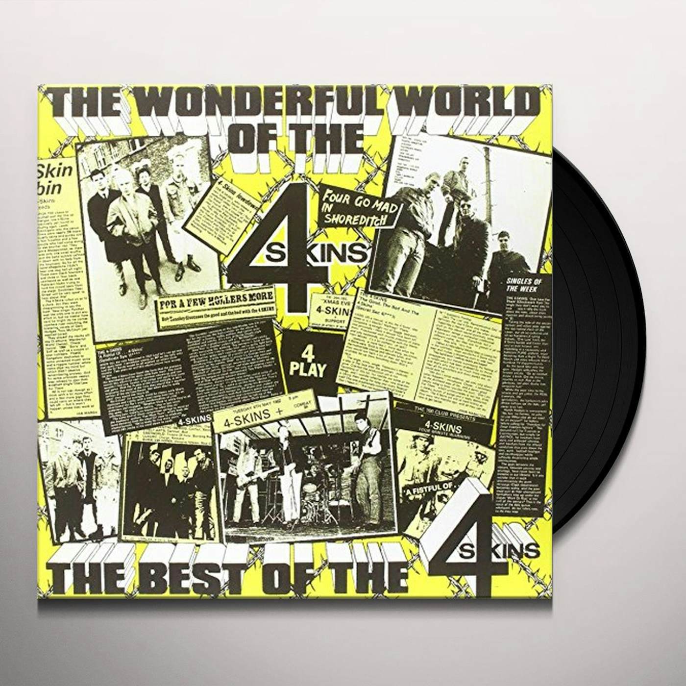 4 Skins WONDERFUL WORLD-THE BEST OF THE 4-SKINS Vinyl Record