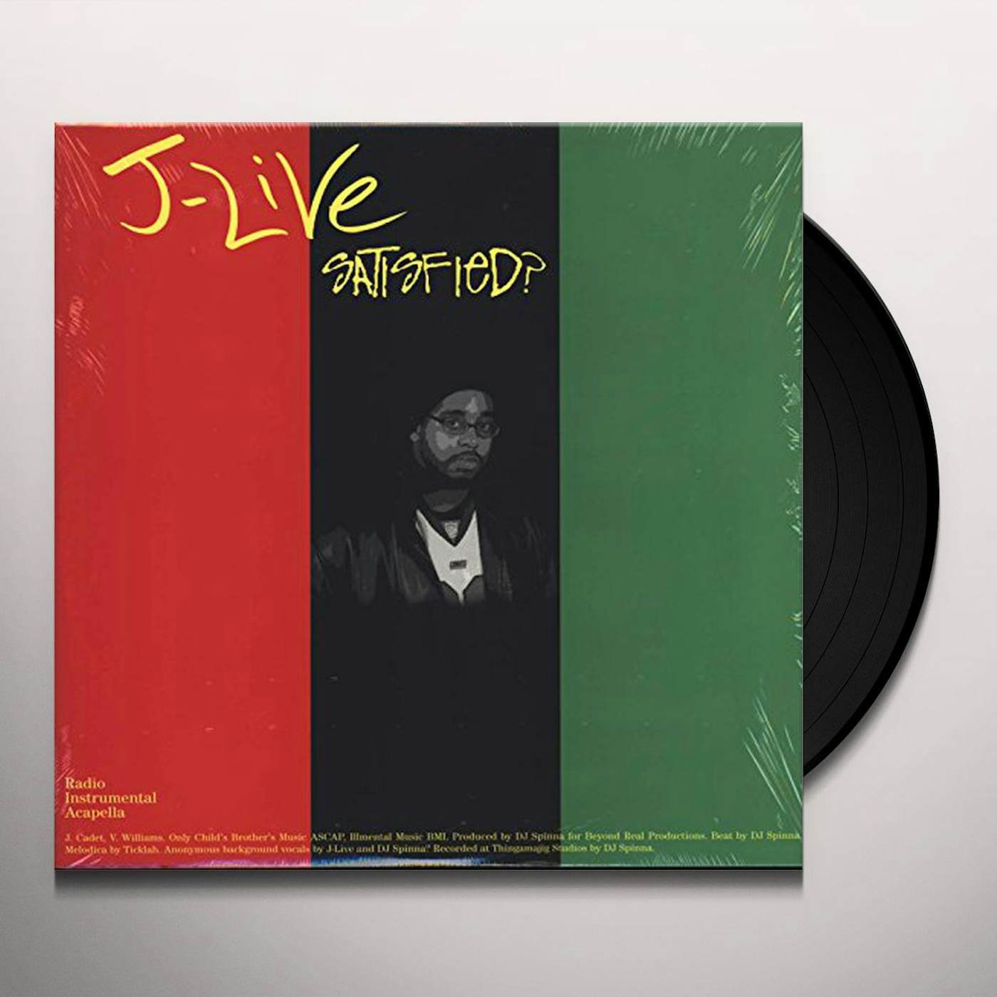 J-Live SATISFIED / A CHANGED LIFE Vinyl Record