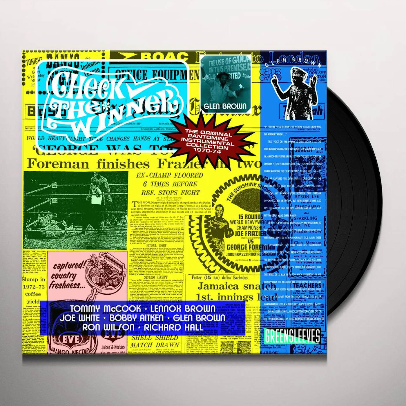 Glen Brown CHECK THE WINNER Vinyl Record