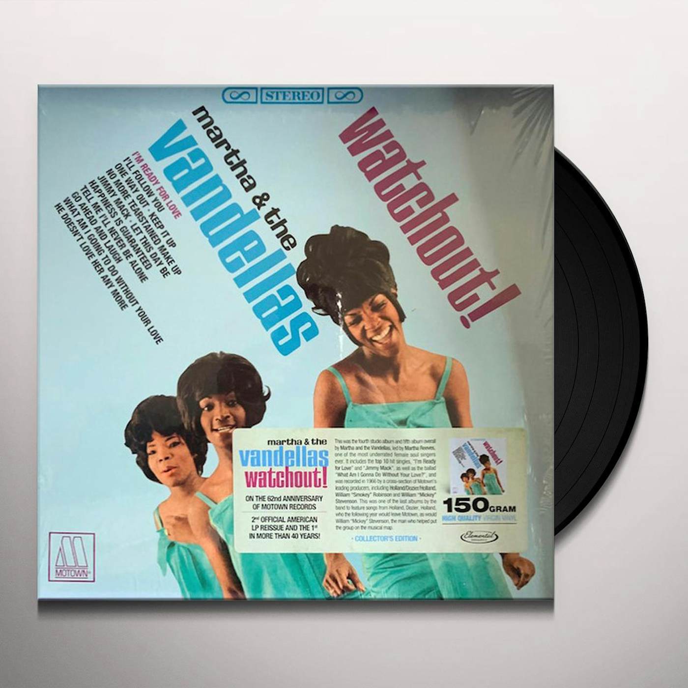 Martha & The Vandellas  WATCHOUT Vinyl Record