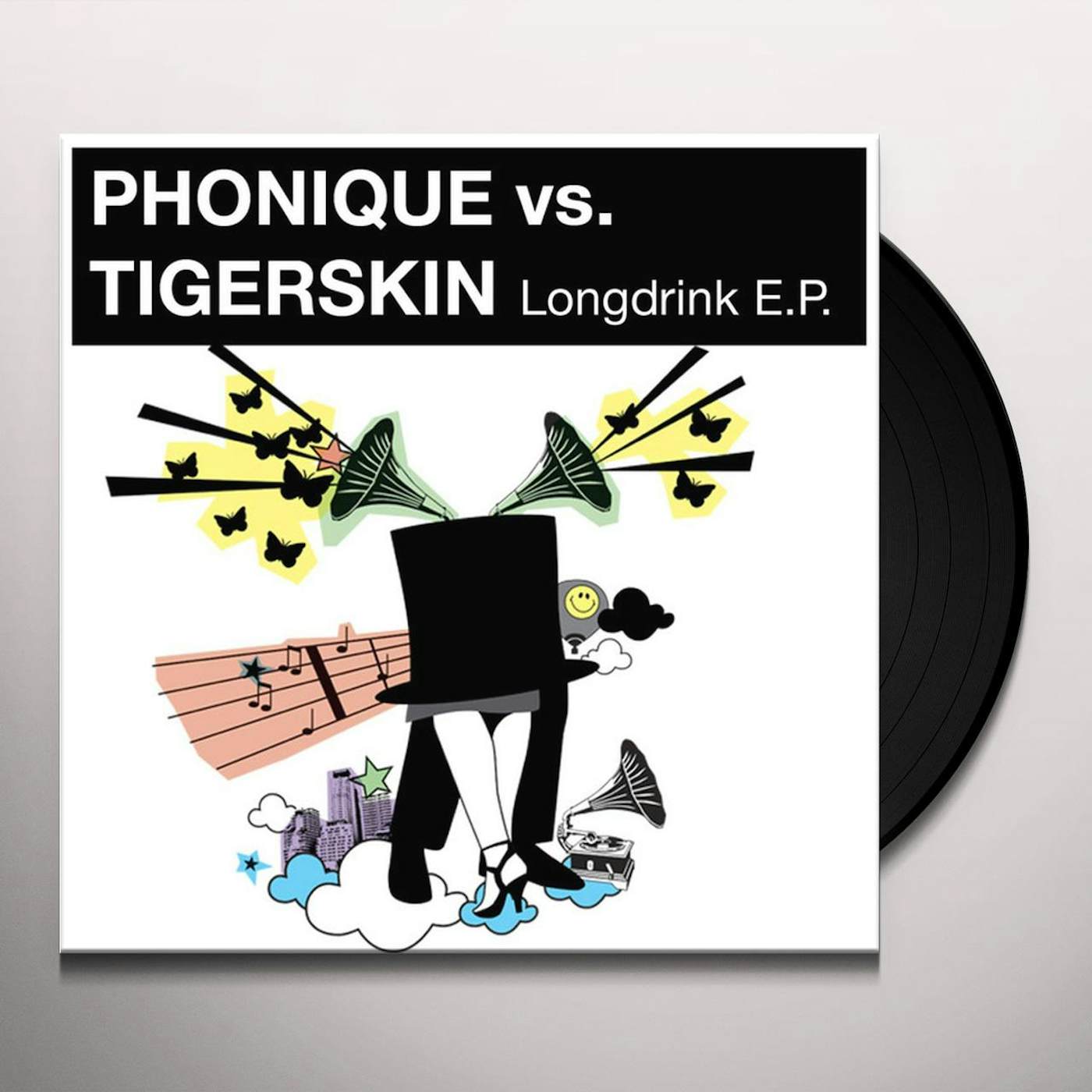 Phonique vs Tigerskin LONGDRINK Vinyl Record
