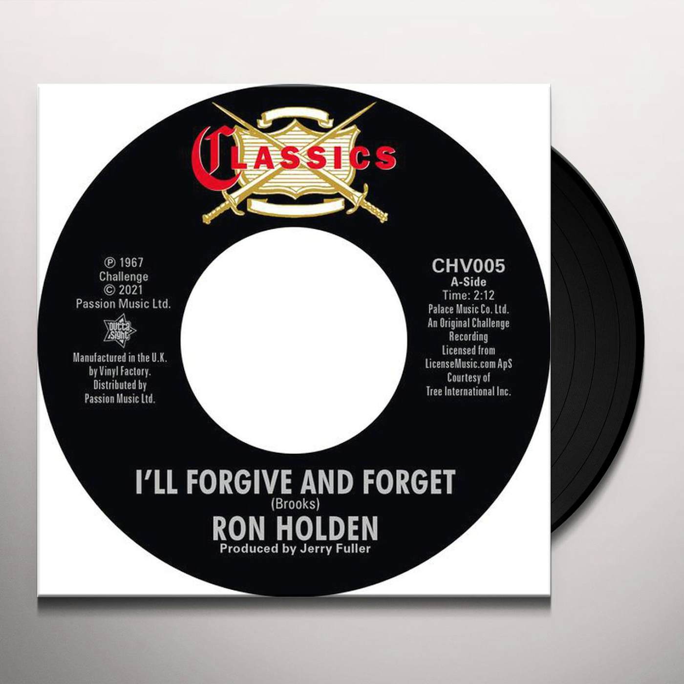 Ron Holden I'll Forgive And Forget / Double Life Vinyl Record