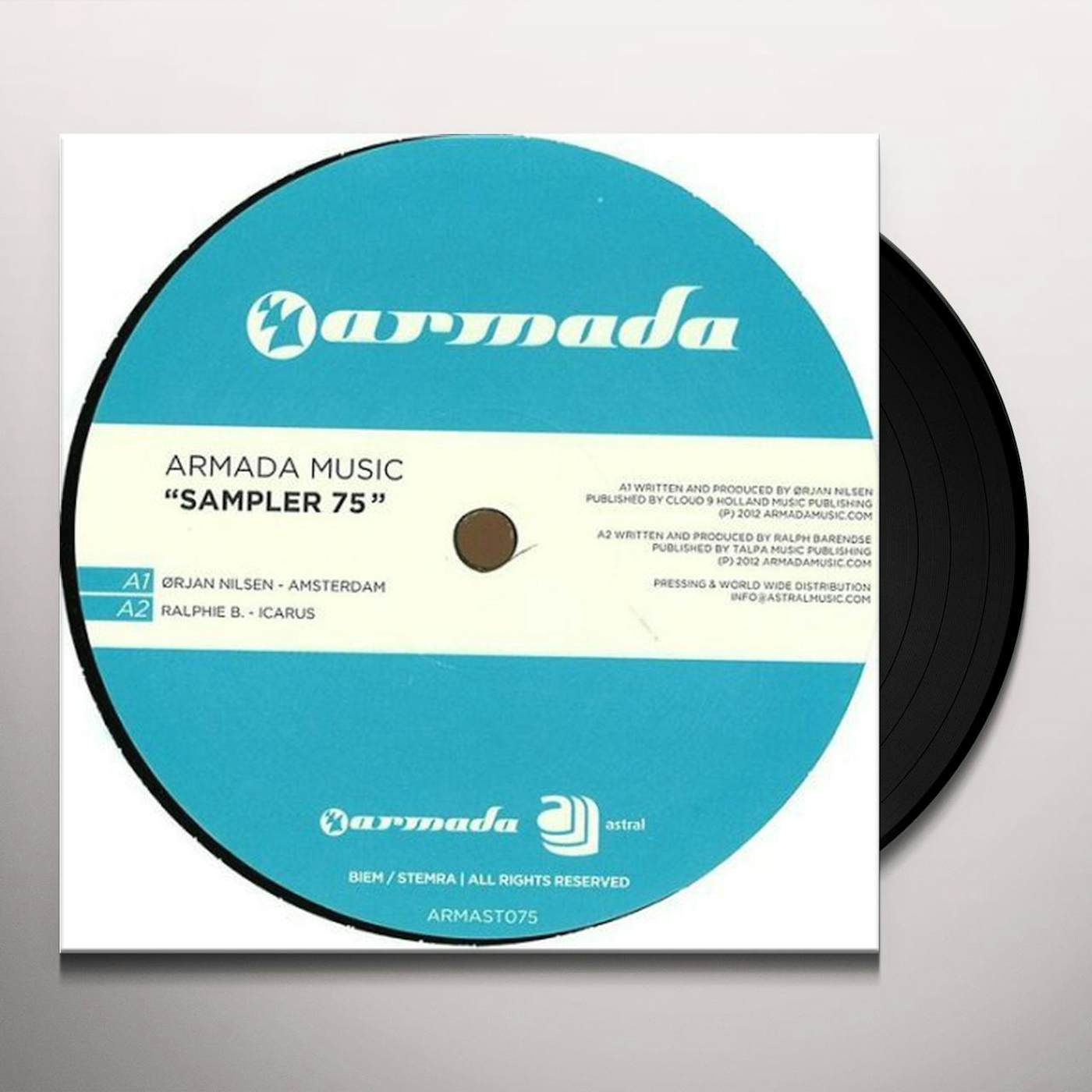ARMADA MUSIC SAMPLER 75 Vinyl Record - Holland Release