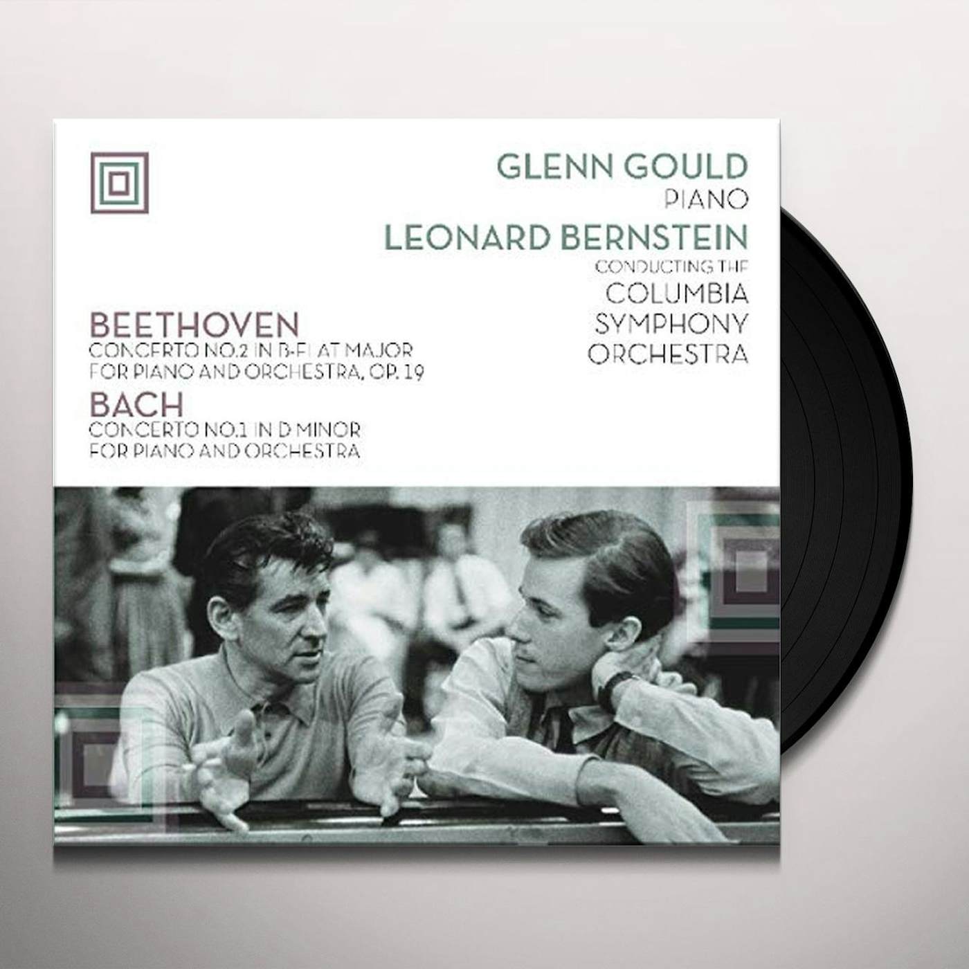 Glenn Gould PLAYS BEETHOVEN CONCERTO 2 & BACH CONCERTO 1 Vinyl Record