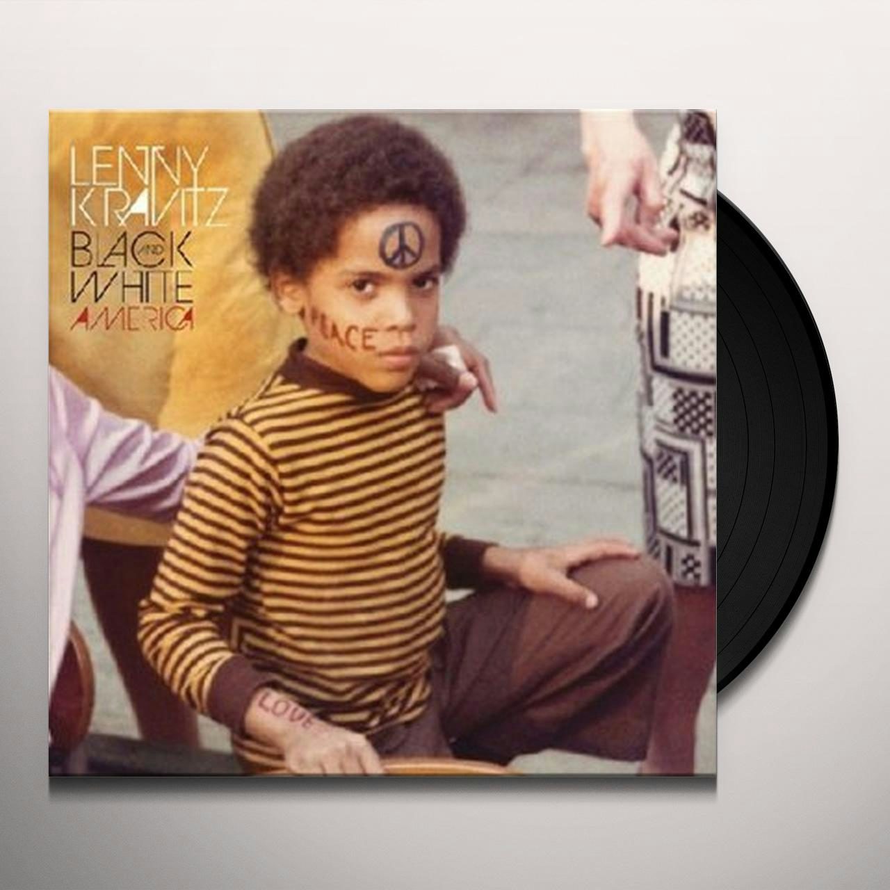 Lenny Kravitz BLACK & WHITE AMERICA Vinyl Record Portugal Release