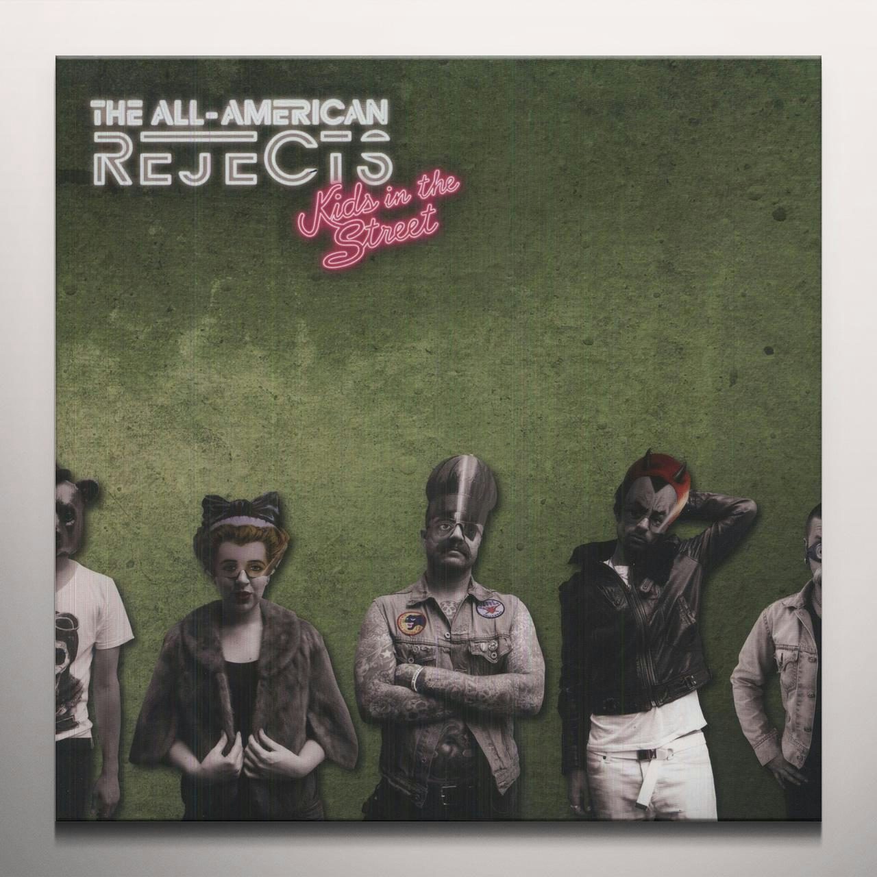 The All-American Rejects KIDS IN THE STREET Vinyl Record - Green Vinyl ...