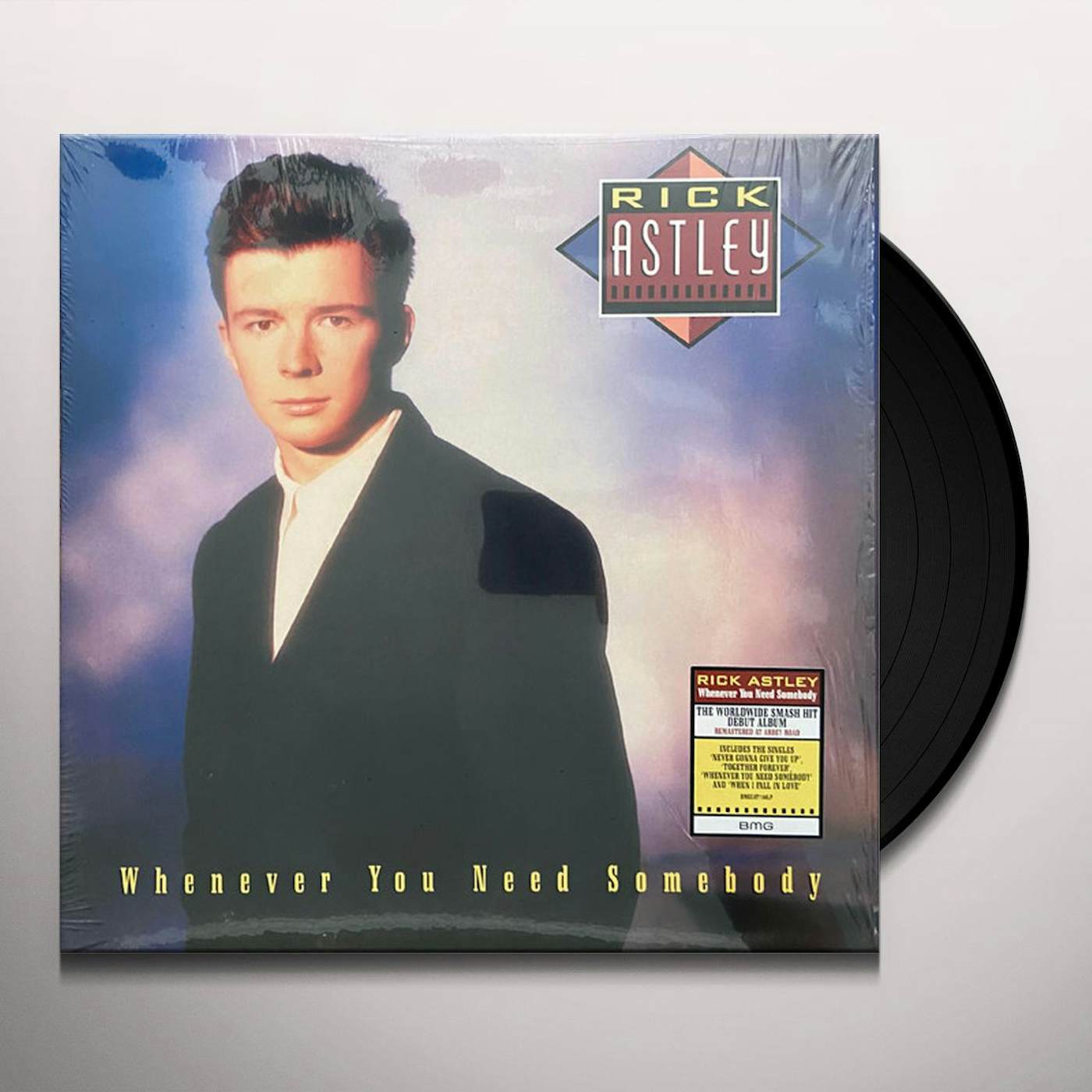 Rick Astley WHENEVER YOU NEED SOMEBODY (2022 REMASTER) Vinyl Record