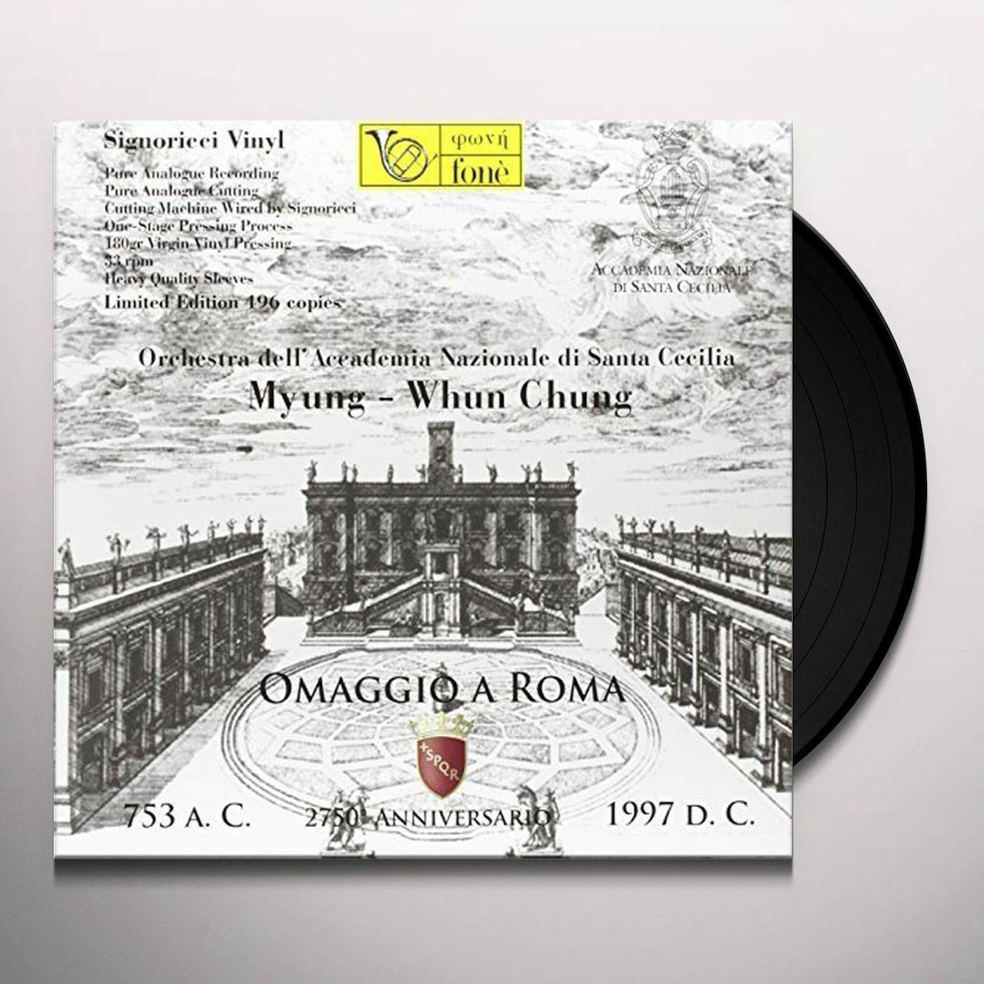 Myung-Whun Chung OMAGGIO A ROMA VOL 3 Vinyl Record