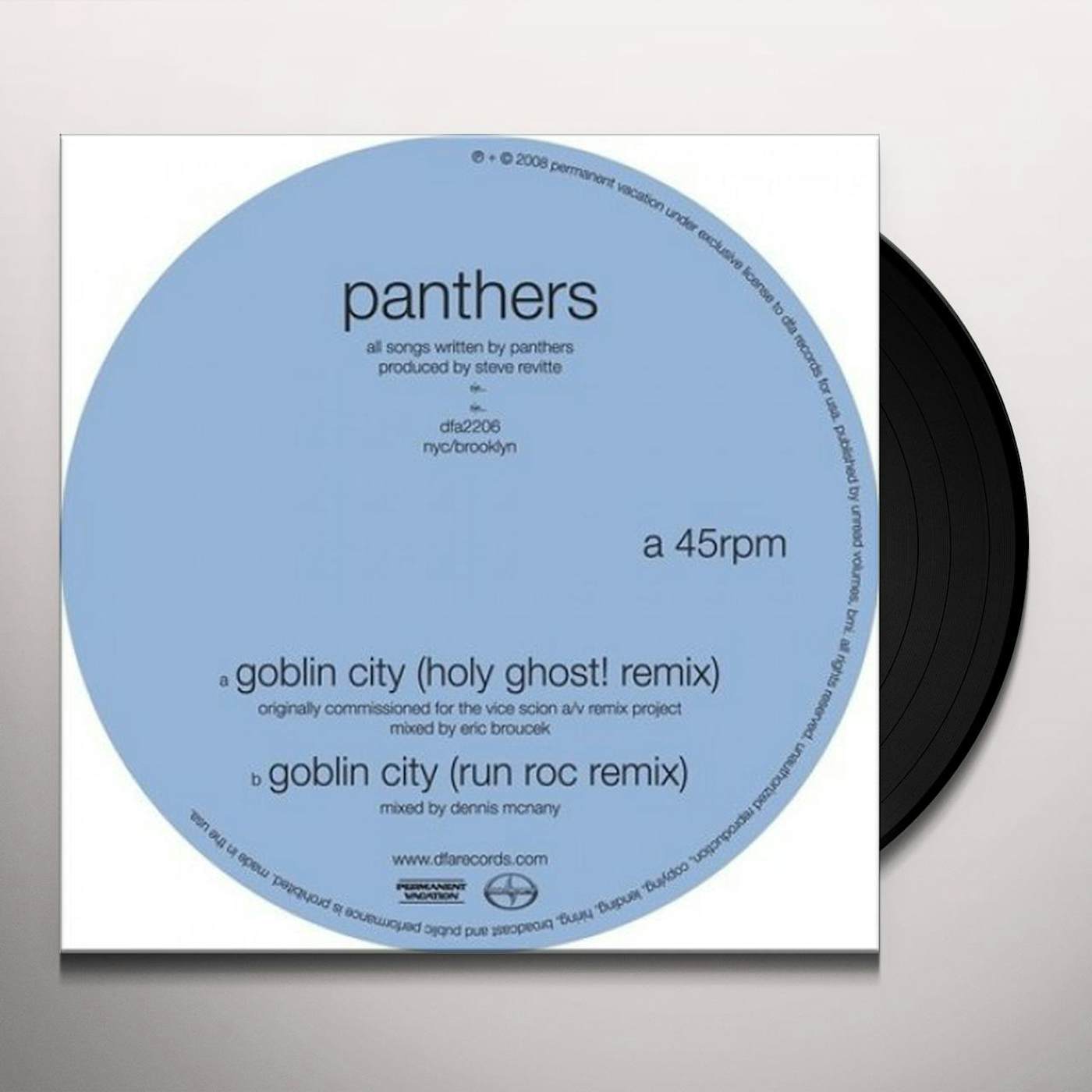 Panthers GOBLIN CITY (HOLY GHOST REMIX) Vinyl Record