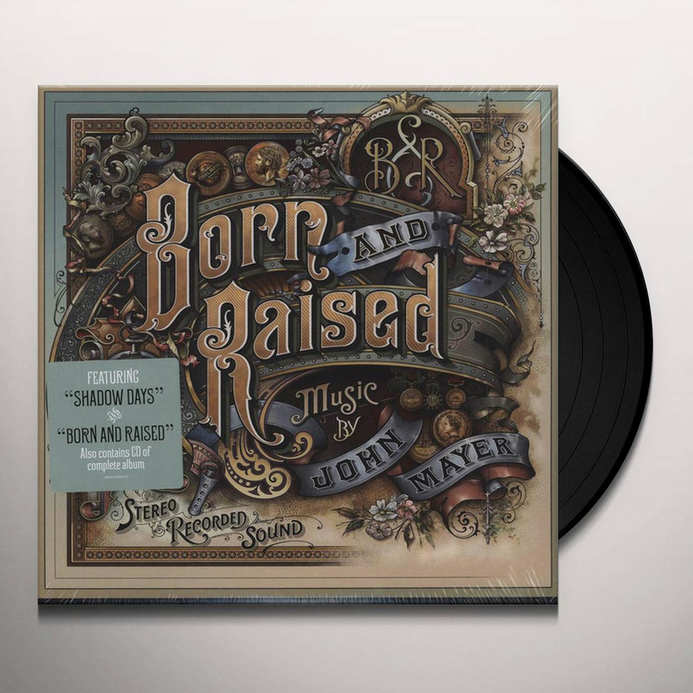 John Mayer BORN & RAISED (2LP/CD/180G/GATEFOLD) Vinyl Record