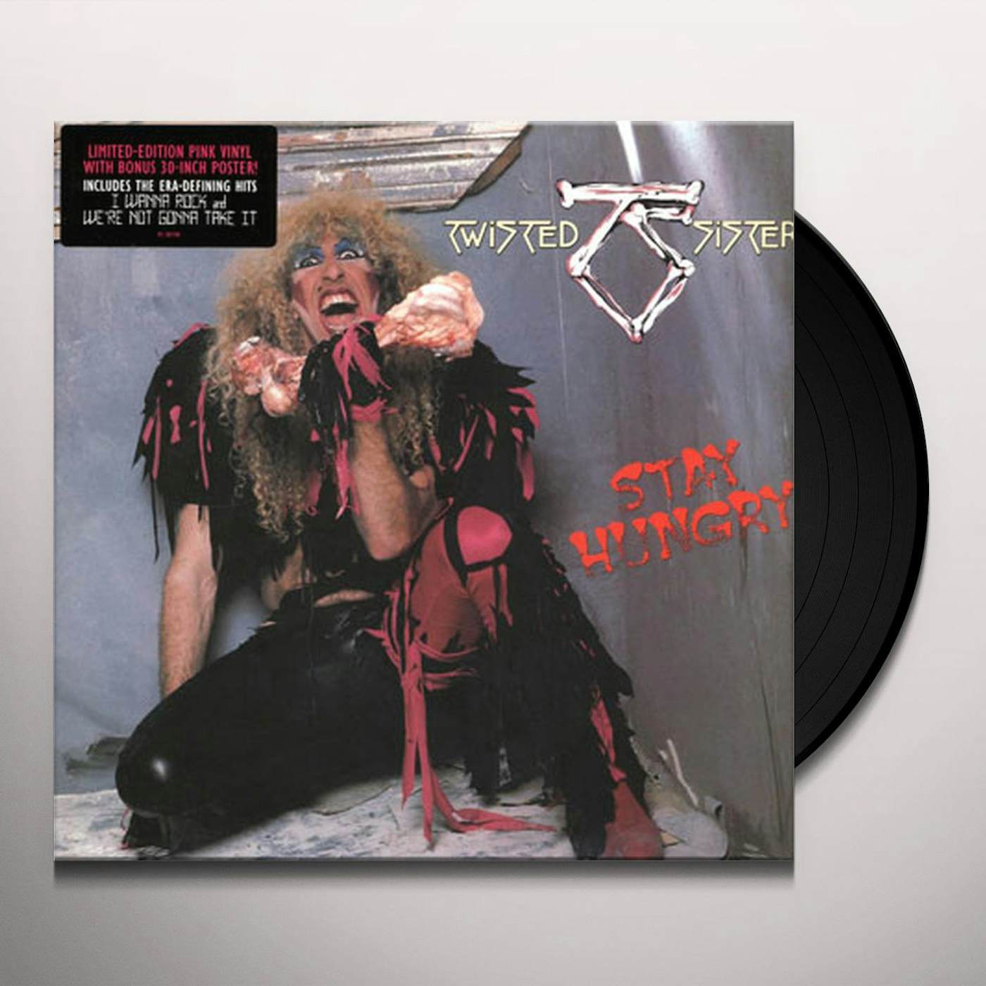 Twisted Sister STAY HUNGRY (PINK VINYL/POSTER) Vinyl Record
