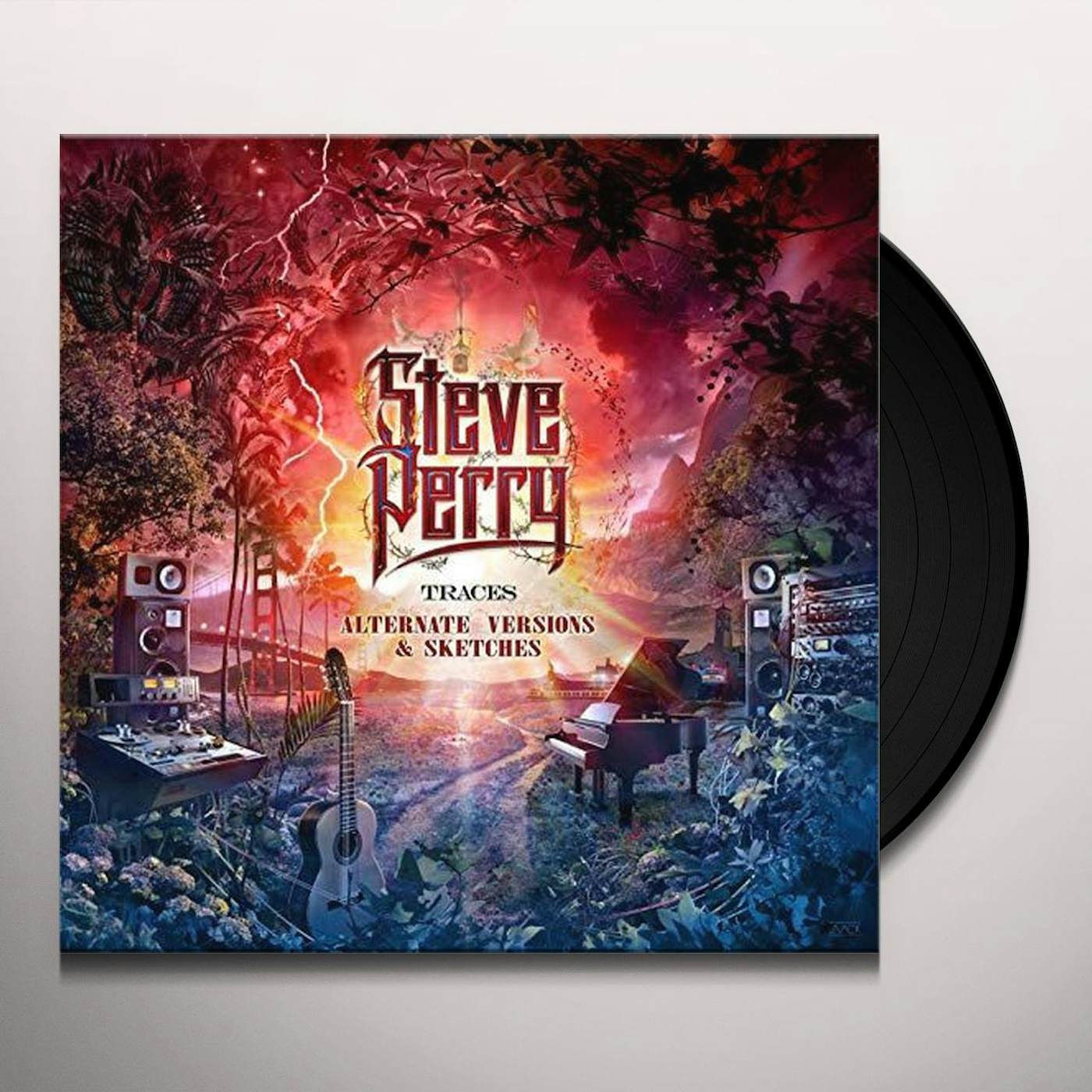Steve Perry TRACES (ALTERNATE VERSIONS & SKETCHES) (DELUXE PICTURE DISC/RED VINYL/2LP) Vinyl Record