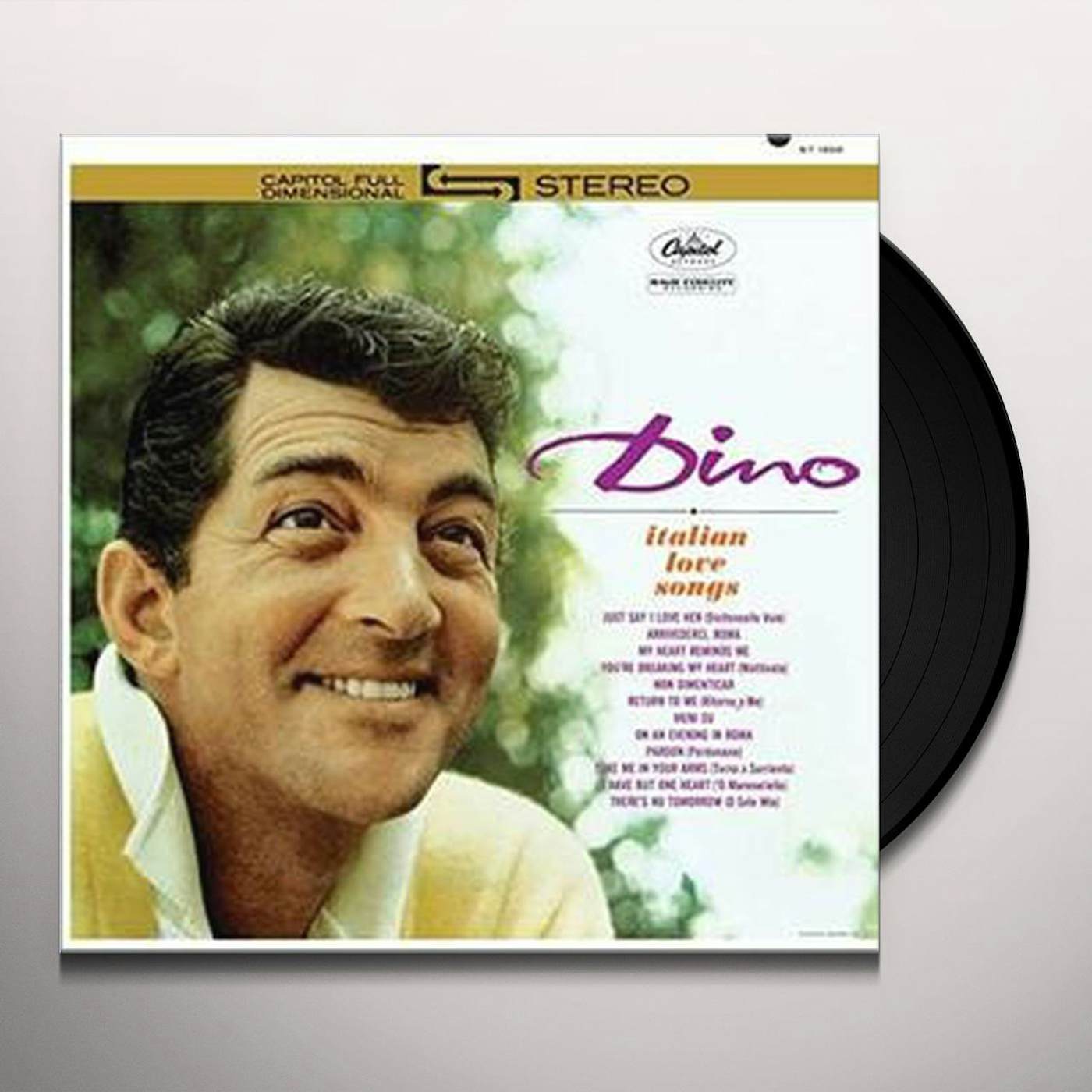 Dean Martin Dino: Italian Love Songs Vinyl Record