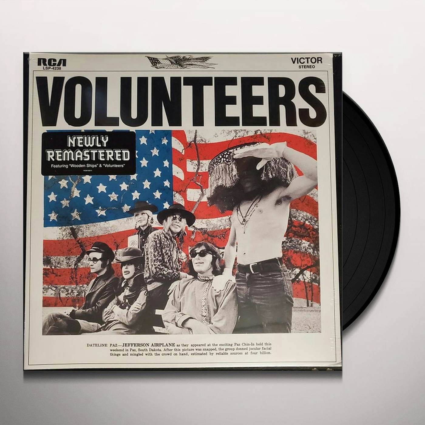 Jefferson Airplane VOLUNTEERS (180G) Vinyl Record