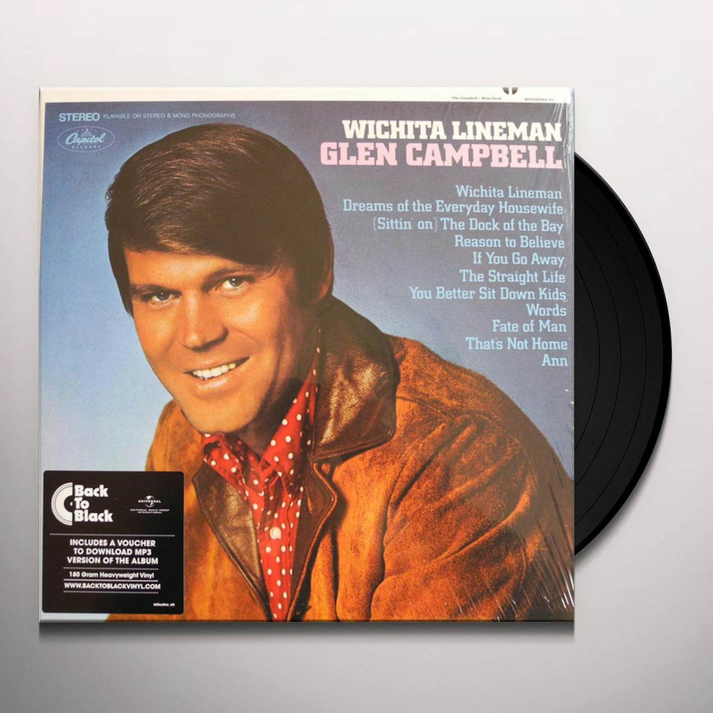 Glen Campbell WICHITA LINEMAN Vinyl Record