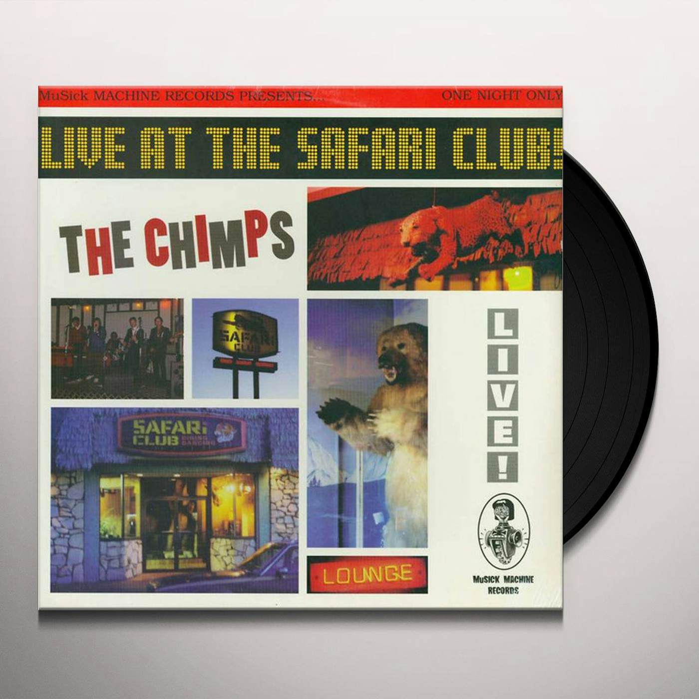 The Chimps LIVE AT THE SAFARI CLUB Vinyl Record