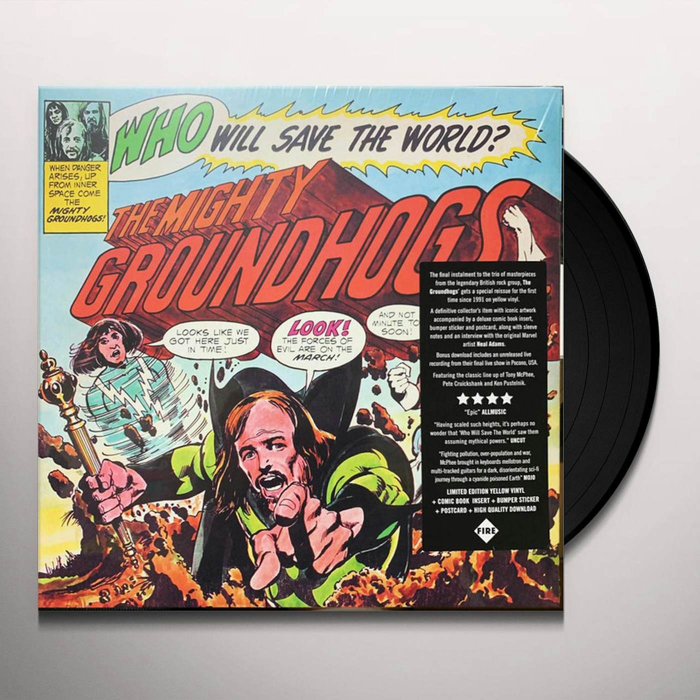The Groundhogs WHO WILL SAVE THE WORLD Vinyl Record