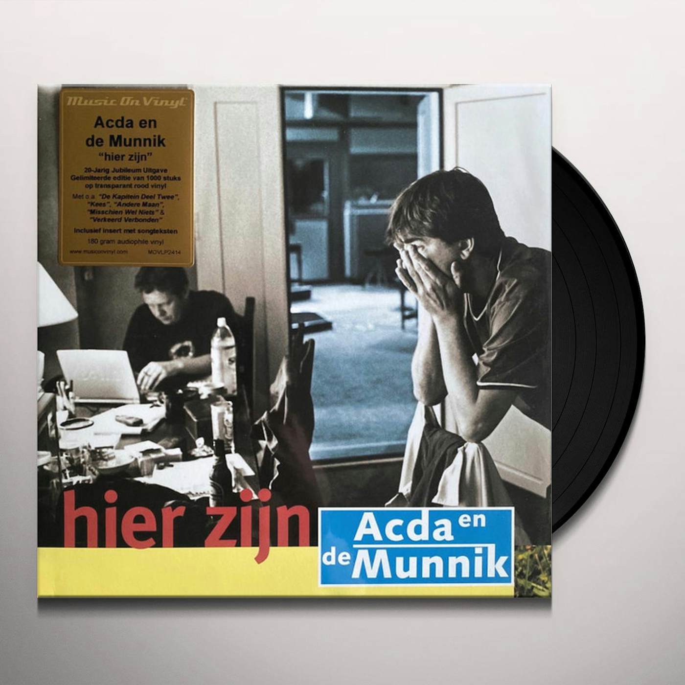 Acda & De Munnik HIER ZIJN (LIMITED TRANSPARENT RED 180G AUDIOPHILE VINYL/INSERT/NUMBERED) Vinyl Record