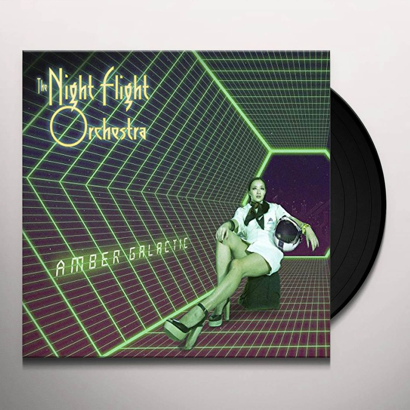 The Night Flight Orchestra Amber Galactic Vinyl Record