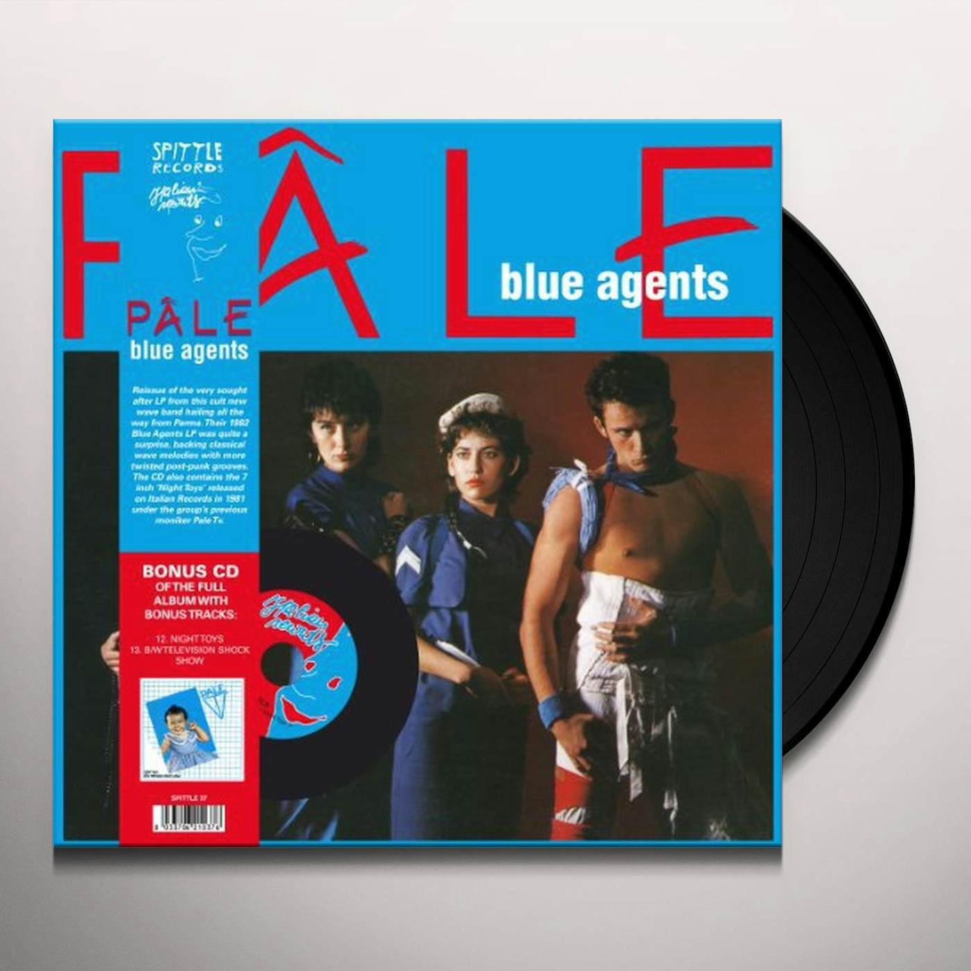 Pale BLUE AGENTS Vinyl Record - w/CD