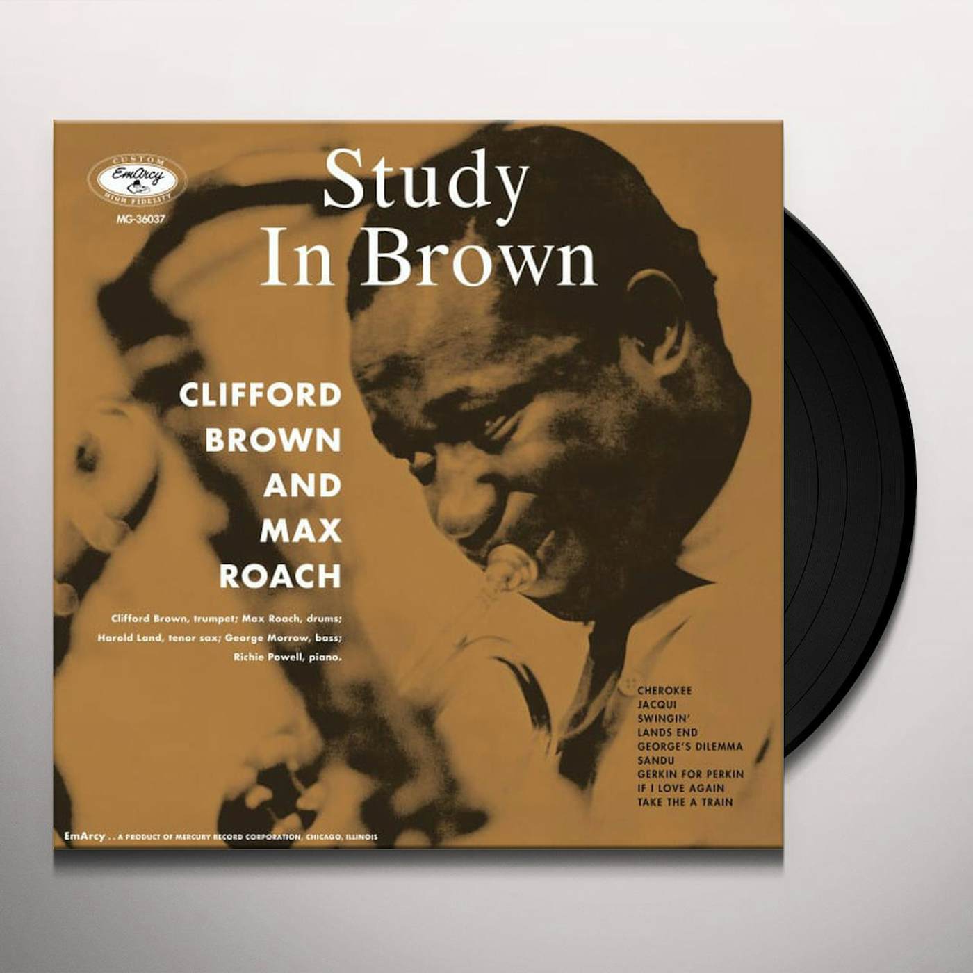 Clifford Brown & Max Roach STUDY IN BROWN (BONUS TRACK) Vinyl Record - 180 Gram Pressing