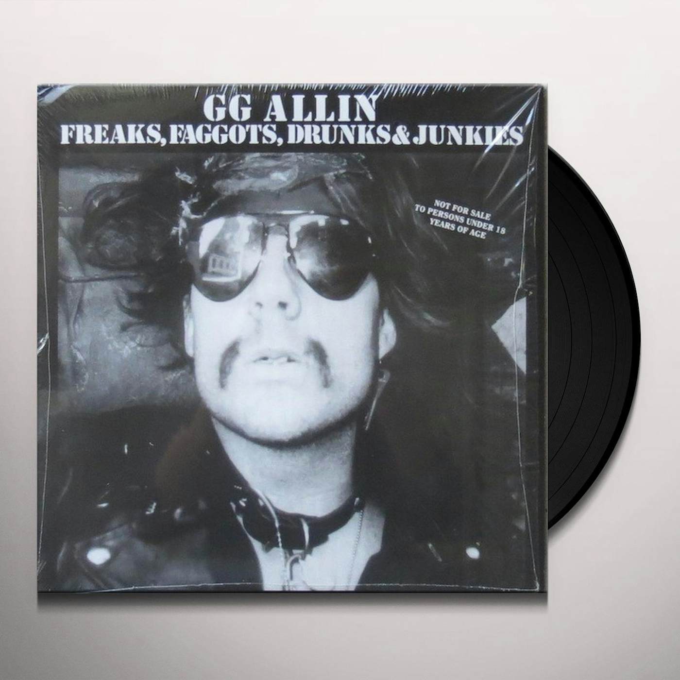 GG Allin FAGGOTS DRUNKS & Vinyl Record