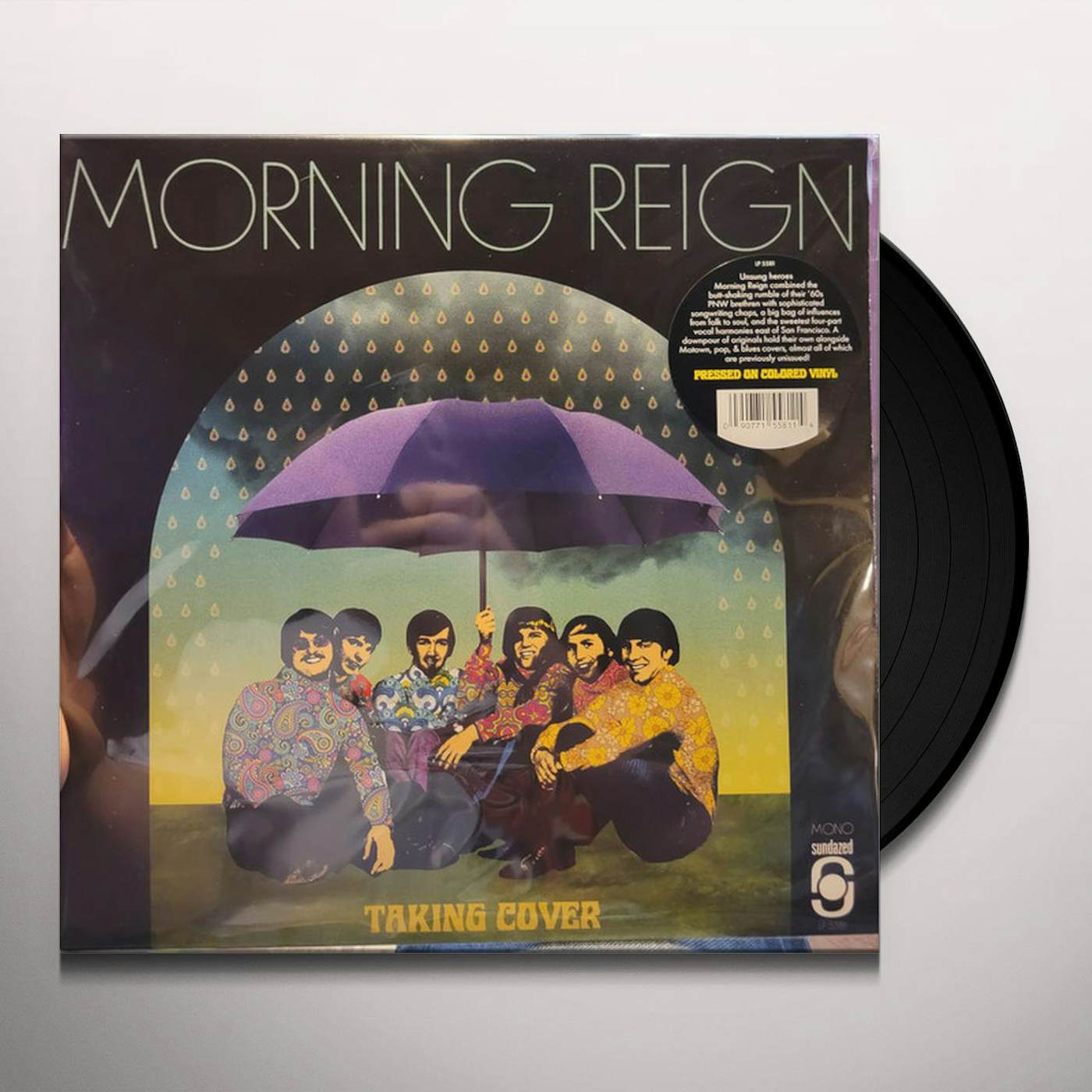 Morning Reign TAKING COVER (BLUE VINYL) Vinyl Record