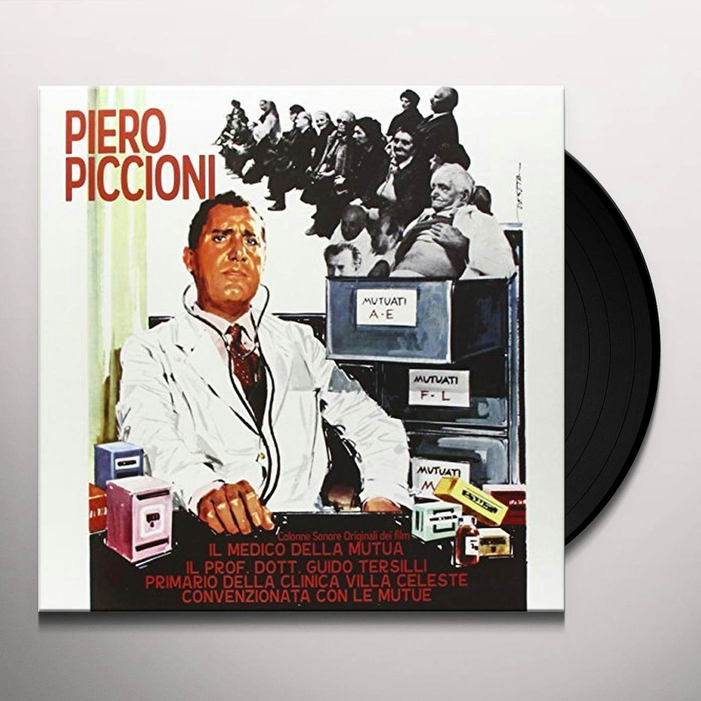 Piero Piccioni IL MEDICO DELLA MUTUA / IL PROF. DOTT. GUIDO TERSI Vinyl Record