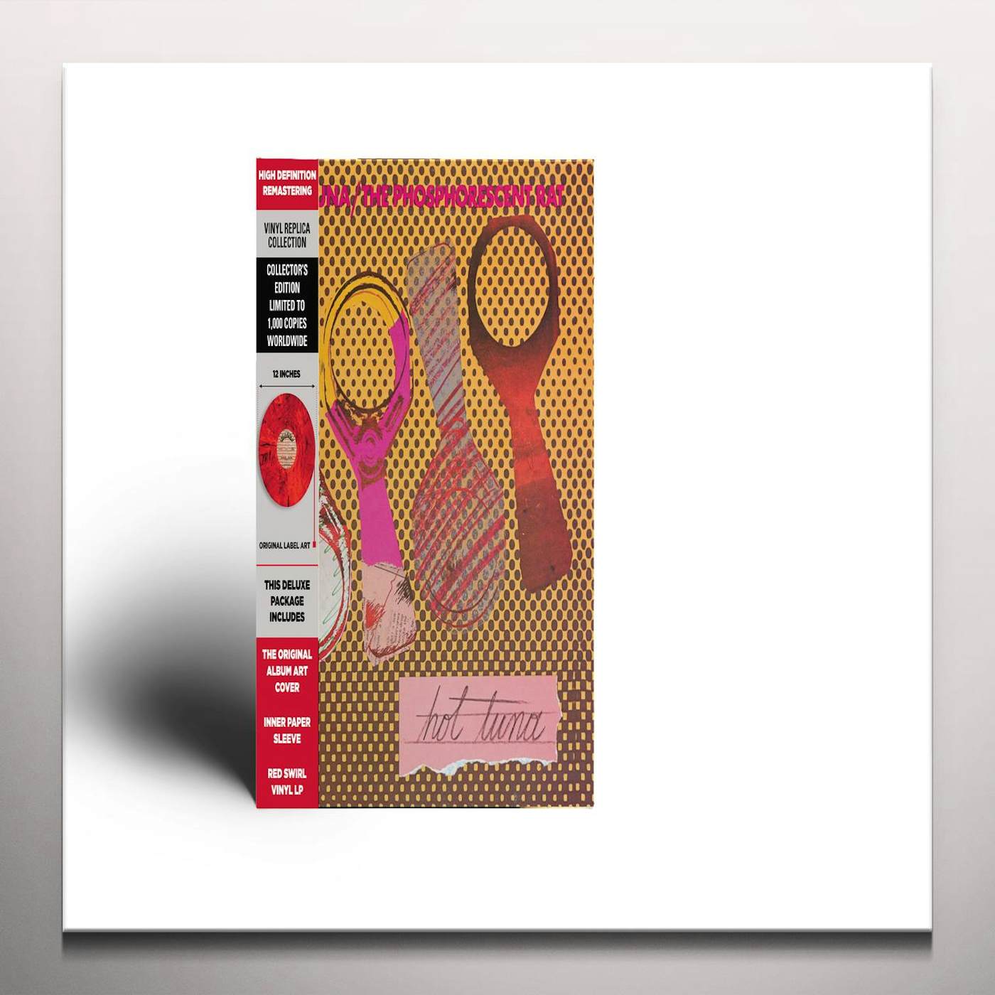 Hot Tuna PHOSPHORESCENT RAT (RED SWIRL COLORED VINYL/GATEFOLD/LIMITED) Vinyl Record