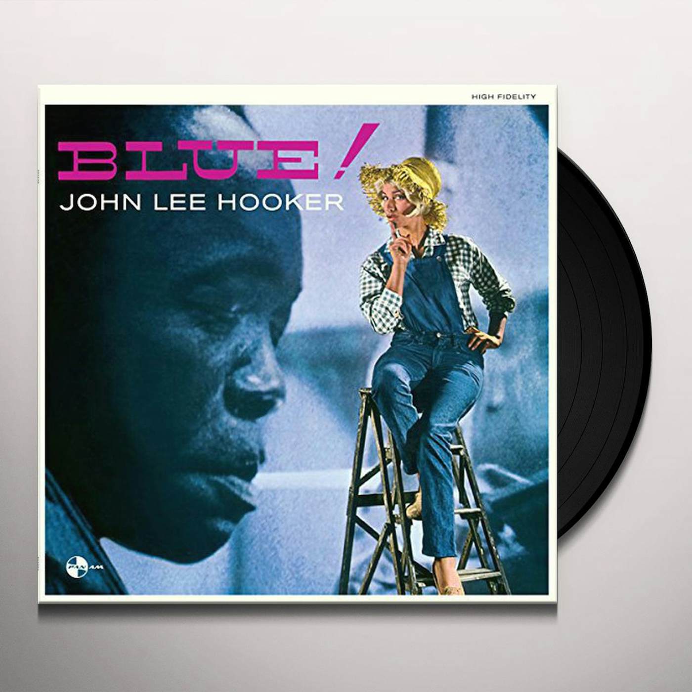 John Lee Hooker BLUE + 2 BONUS TRACKS Vinyl Record