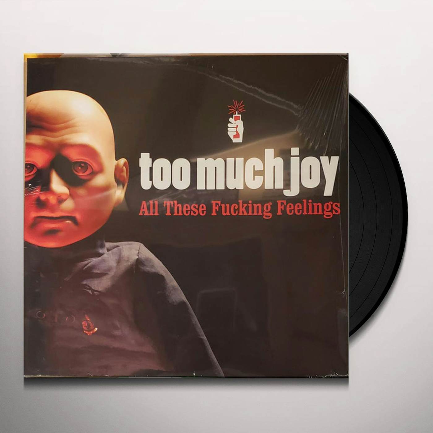 Too Much Joy ALL THESE FUCKING FEELINGS (CLEAR W/ RED SPLATTER VINYL) Vinyl Record