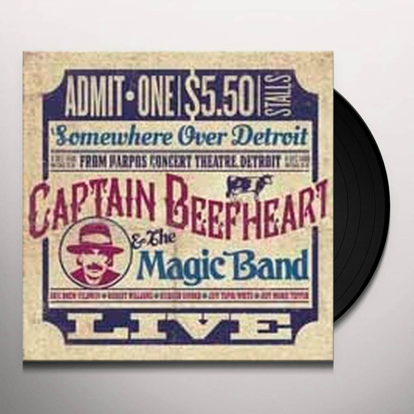 Captain Beefheart & His Magic Band SOMEWHERE OVER DETROIT: LIVE FROM HARPO'S Vinyl Record