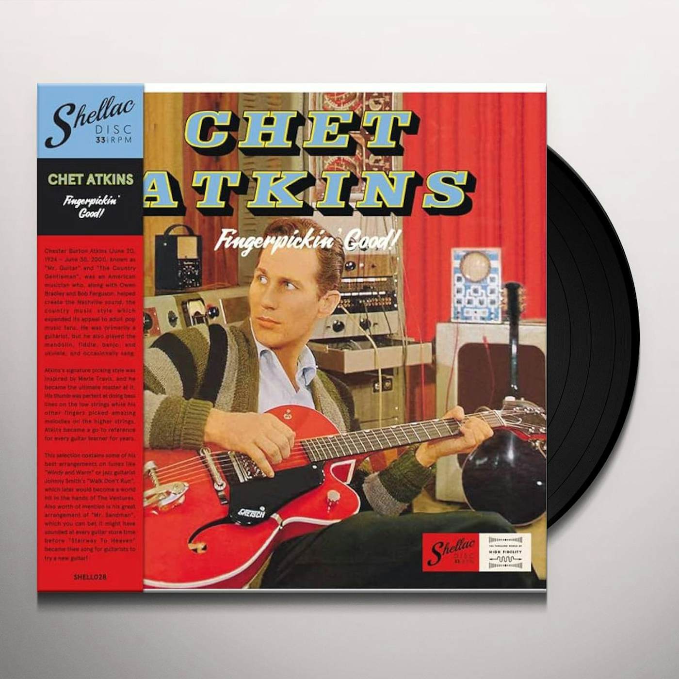 Chet Atkins FINGER PICKIN GOOD Vinyl Record