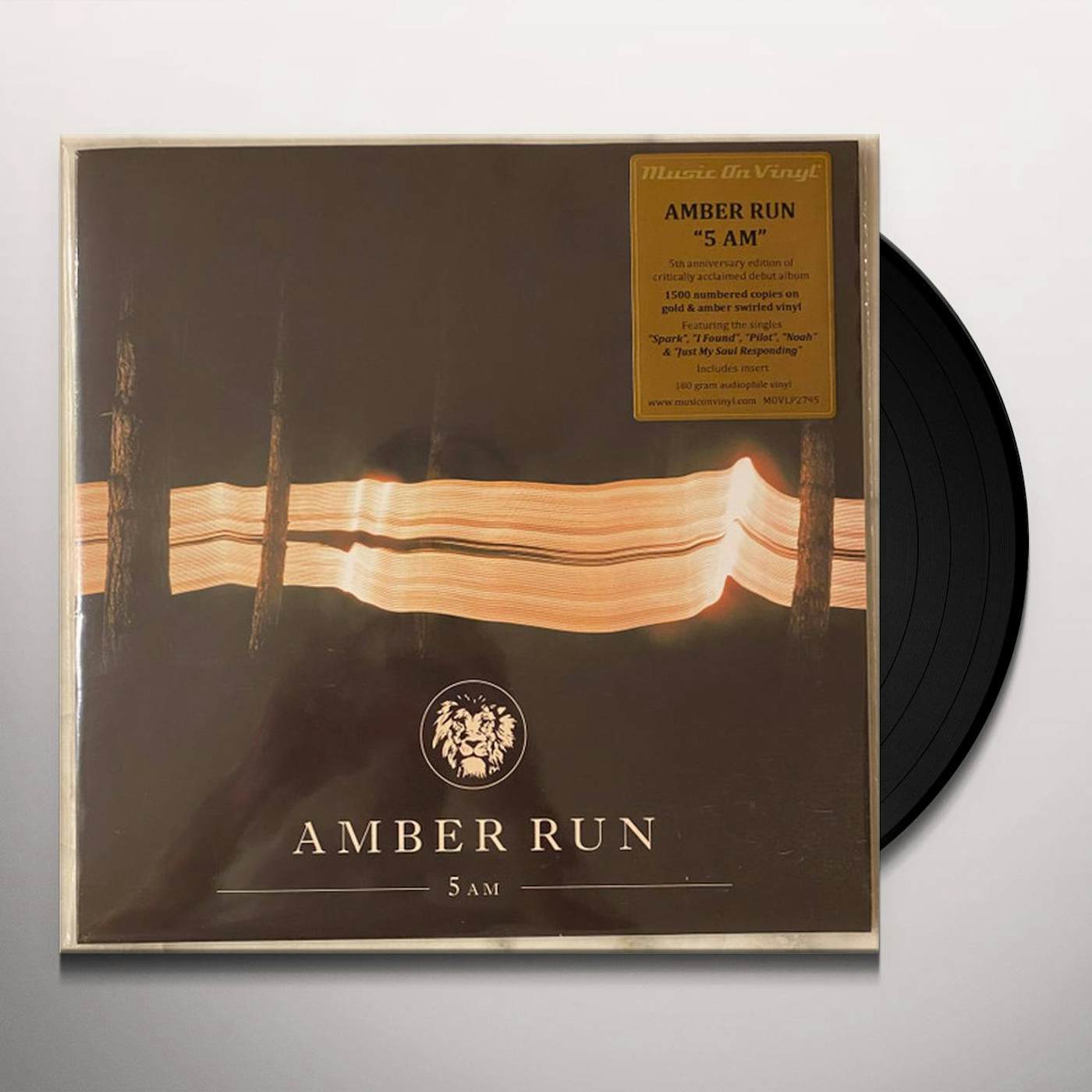 Amber Run 5AM (GOLD & AMBER SWIRLED) Vinyl Record