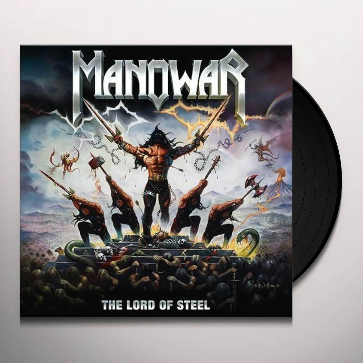 Manowar LORD OF STEEL Vinyl Record