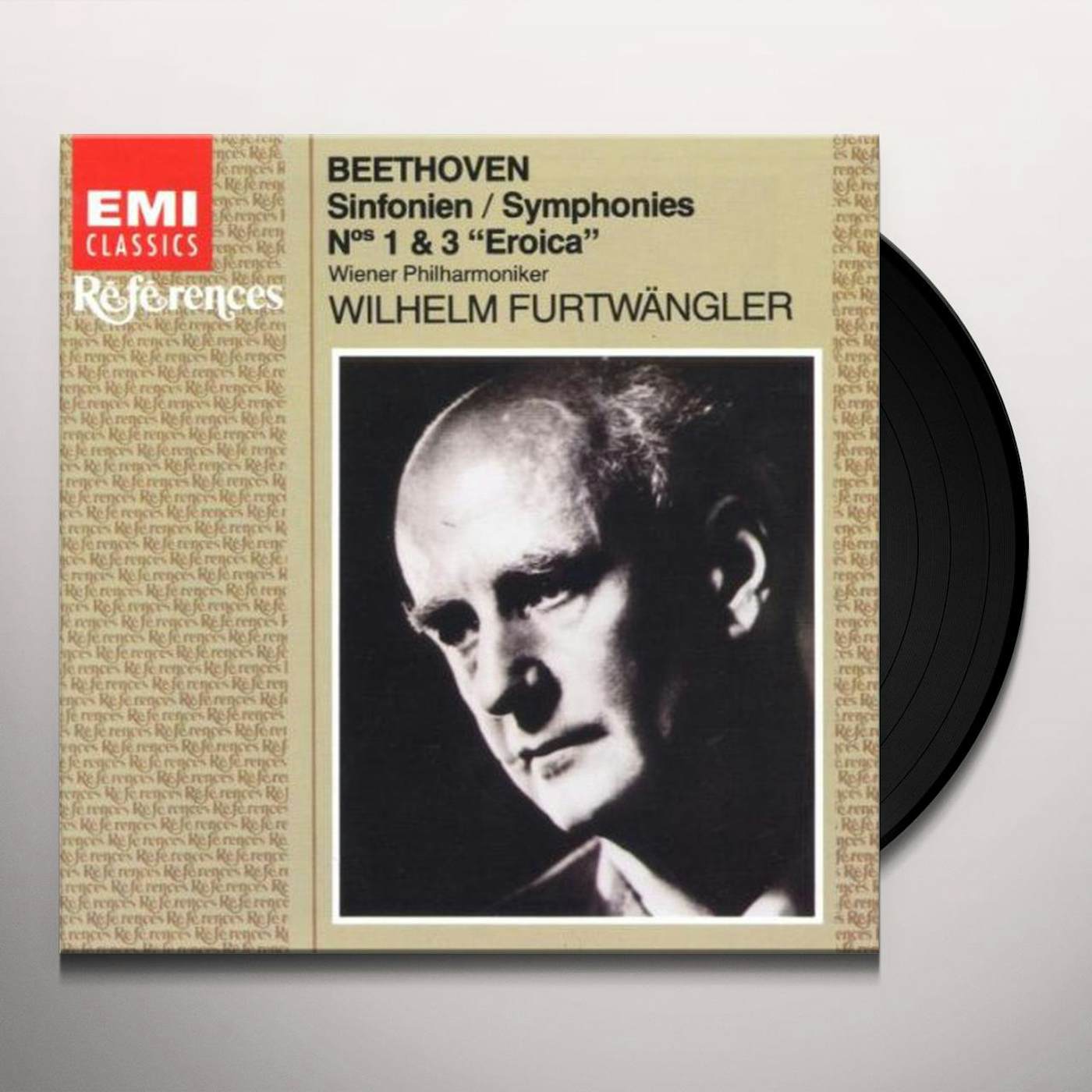 Wilhelm Furtwängler BEETHOVEN: SYMPHONIES NOS. 1 & 3 'EROICA' (1952) Vinyl Record
