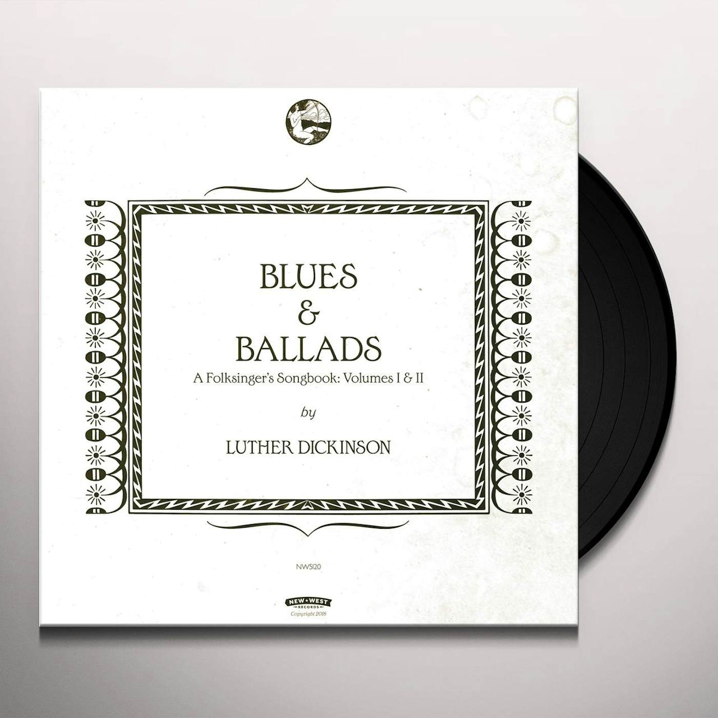 Luther Dickinson BLUES & BALLADS (A FOLKSINGER'S SONGBOOK) I & II Vinyl Record