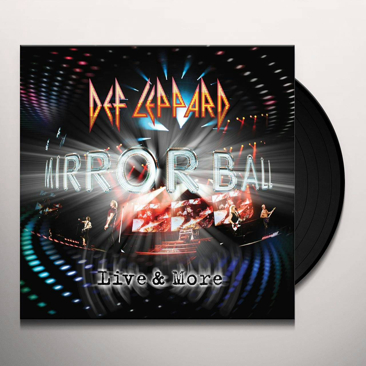 Def Leppard MIRROR BALL LIVE & MORE Vinyl Record